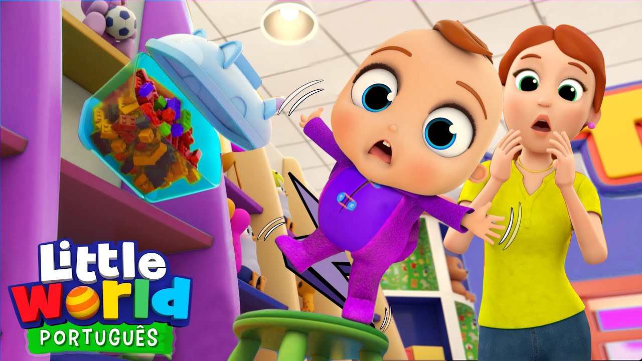 Cuidado Pra Não Rolar um Dodói, Joãozinho! 🤕 | 😯 O Mundo de Nina e Nico - Little World Português