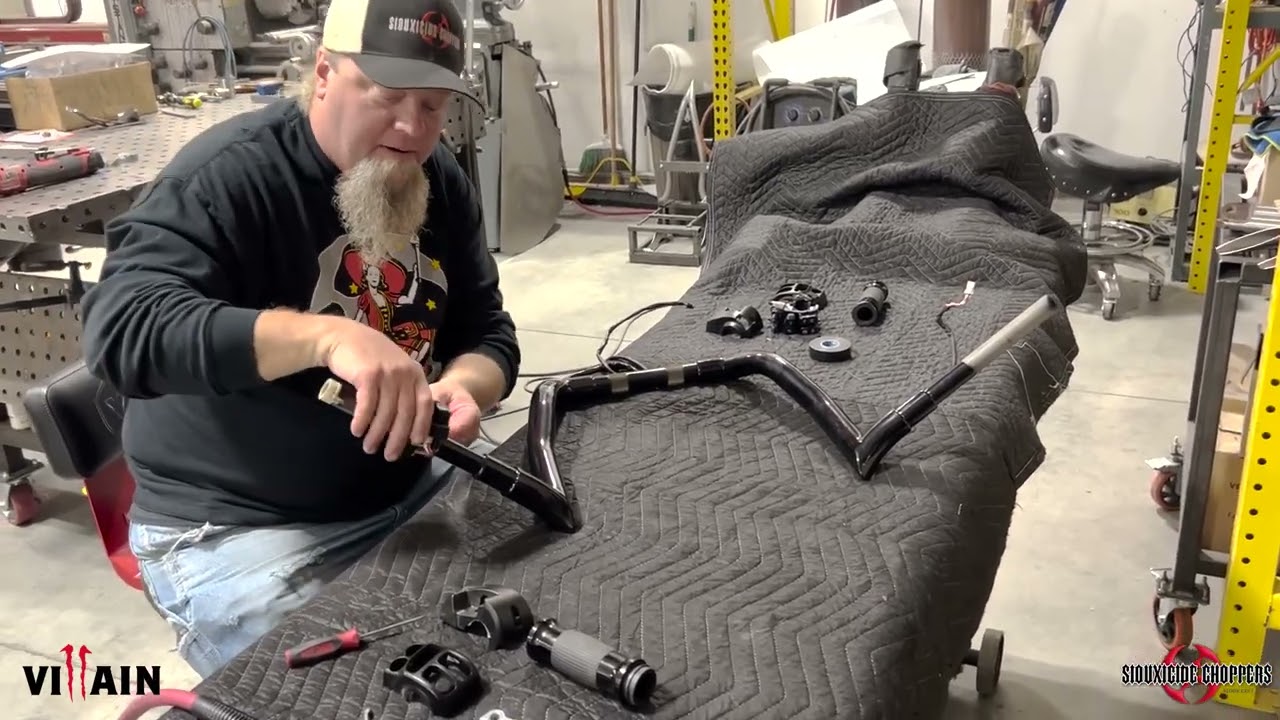 Villain Handlebar Install | Siouxicide Choppers