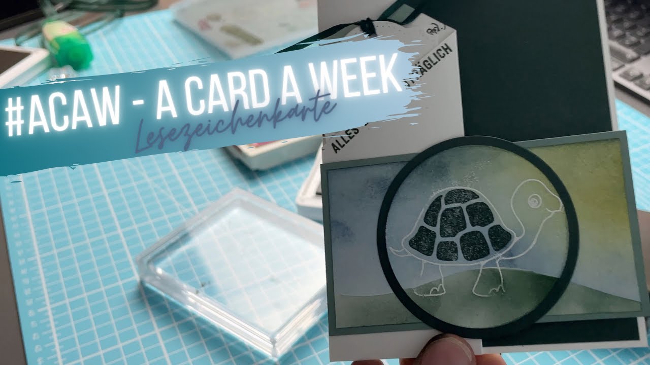 Auf Reisen mit den Chill-Kröten?  Stampin' Up!  Geburtstagskarte mit Lesezeichen DIY Anleitung