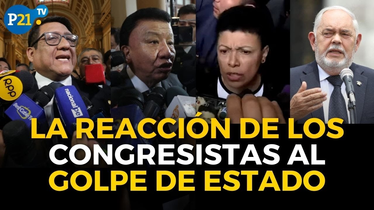 Golpe de Estado: Congresistas reaccionan al enterarse que Pedro Castillo DISOLVIÓ en Congreso