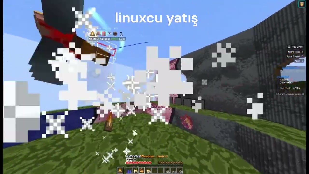 Catlean Client Elytra Target İle HvH Attım Cokriskli oldu yatırma