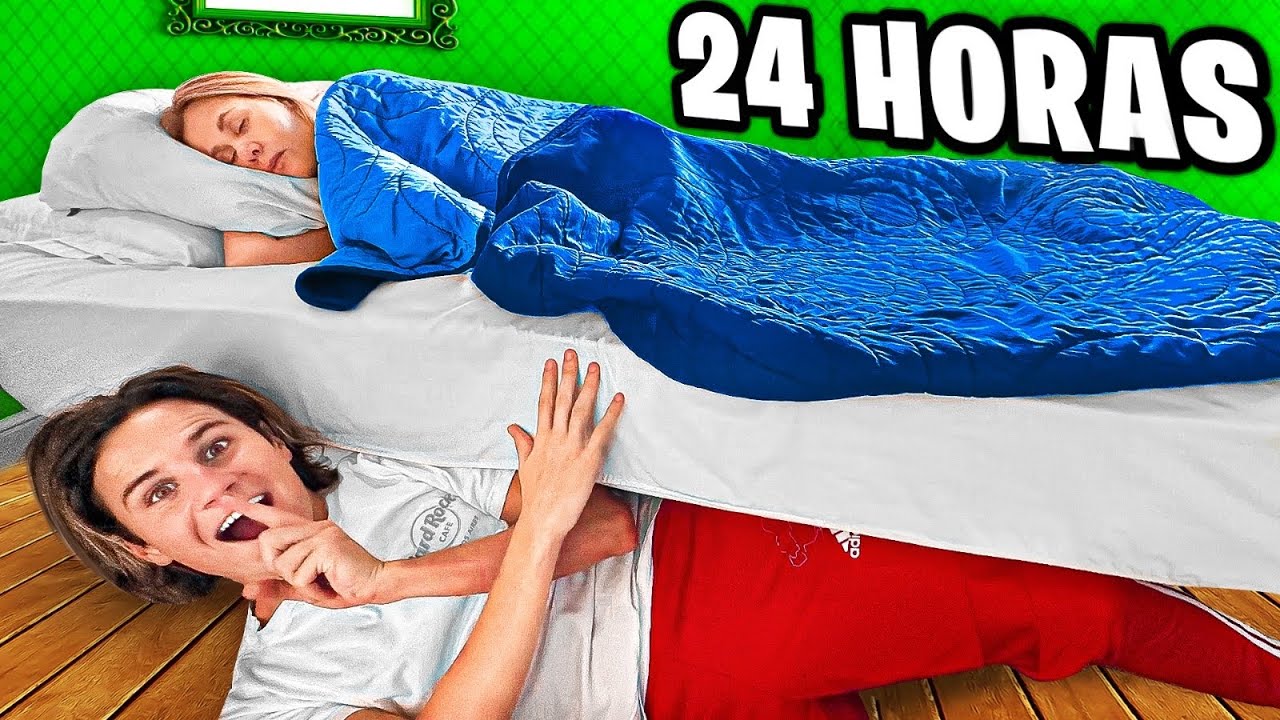 24 HORAS ESCONDIDO EN MI CASA! broma a mamá