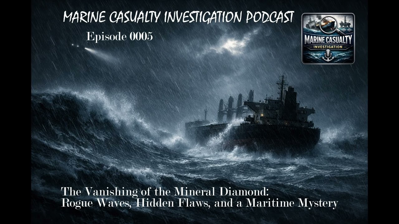 Episode 0005  The Vanishing of the Mineral Diamond Rogue Waves, Hidden Flaws, and a Maritime Mystery