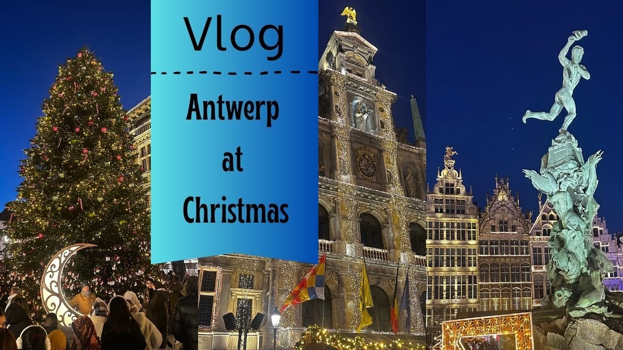 Antwerpia w świątecznym klimacie 🇧🇪 | Z Frankfurtu do zimowych świateł i kolacji