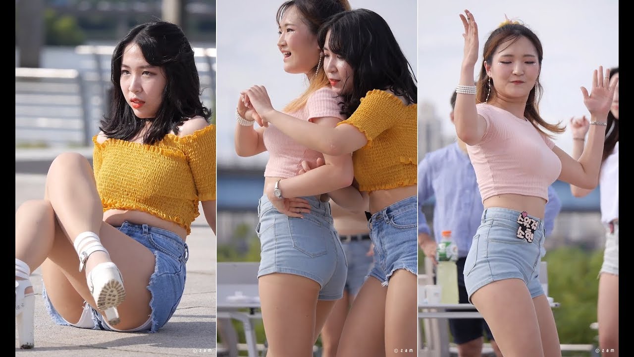 180707 스윗걸 수빈 소현 - 롤러코스터 & 빙글뱅글 (여의도공원버스킹공연) 직캠 fancam by zam