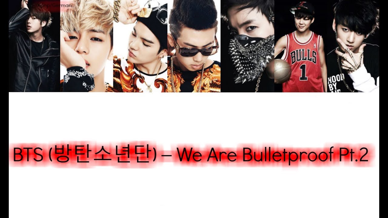 BTS (방탄소년단) - We Are Bulletproof Pt.2 (Color Coded Lyrics German/Rom)