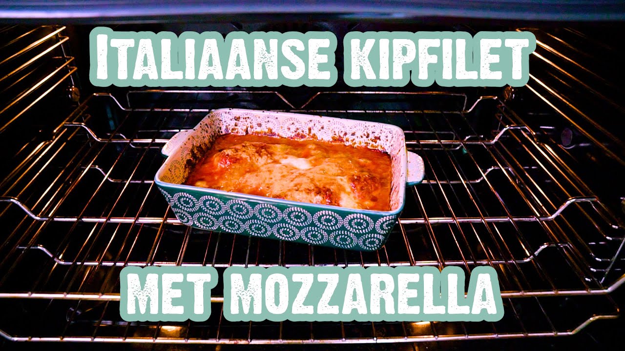 Italiaanse kip uit de oven met mozzarella