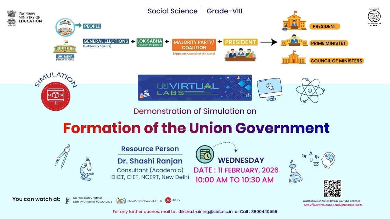 Virtual Labs: Demonstration of Simulation on Formation of the Union Government