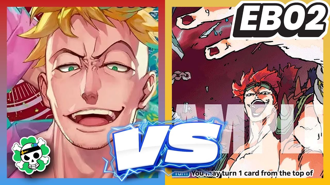 Red Blue Marco vs Yellow Kid | EB02 One Piece TCG Match w/ Commentary