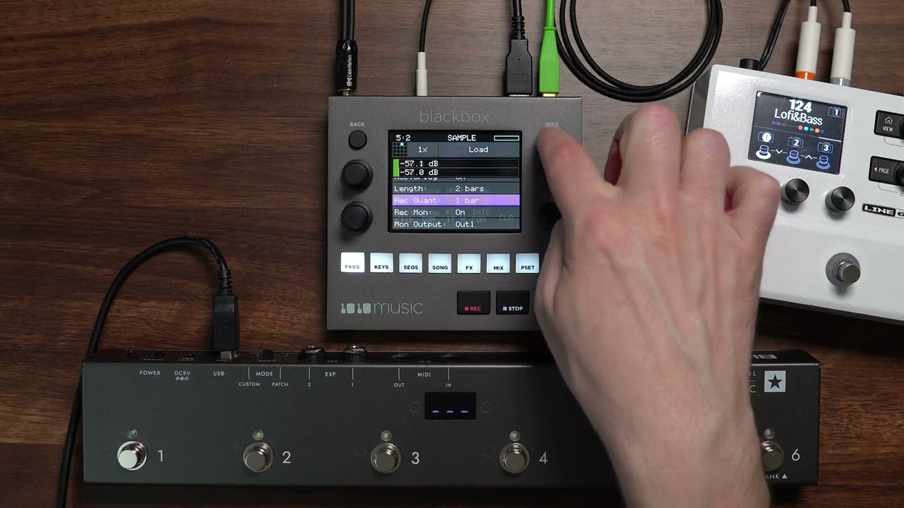 Live looping / guitar looping with blackbox compact sampling studio