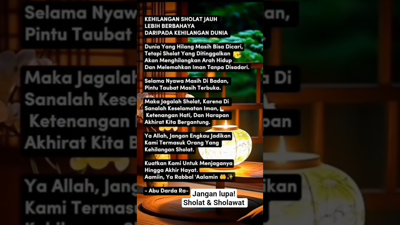 Jangan Lupa Sholat 