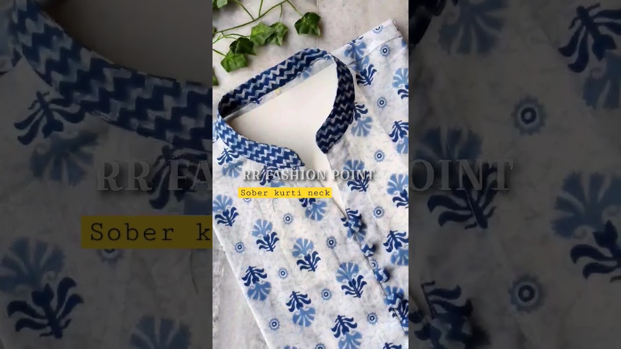How to Cut Perfect Stand Collar / Collar Neck Cutting