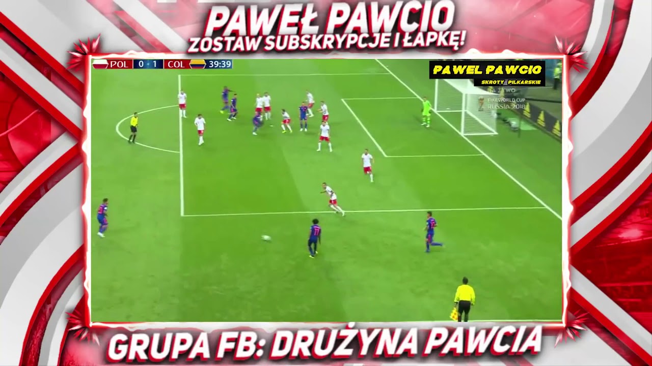 Polska 0-3 Kolumbia Mistrzostwa Świata 2018, skrót meczu, Polski komentarz HD