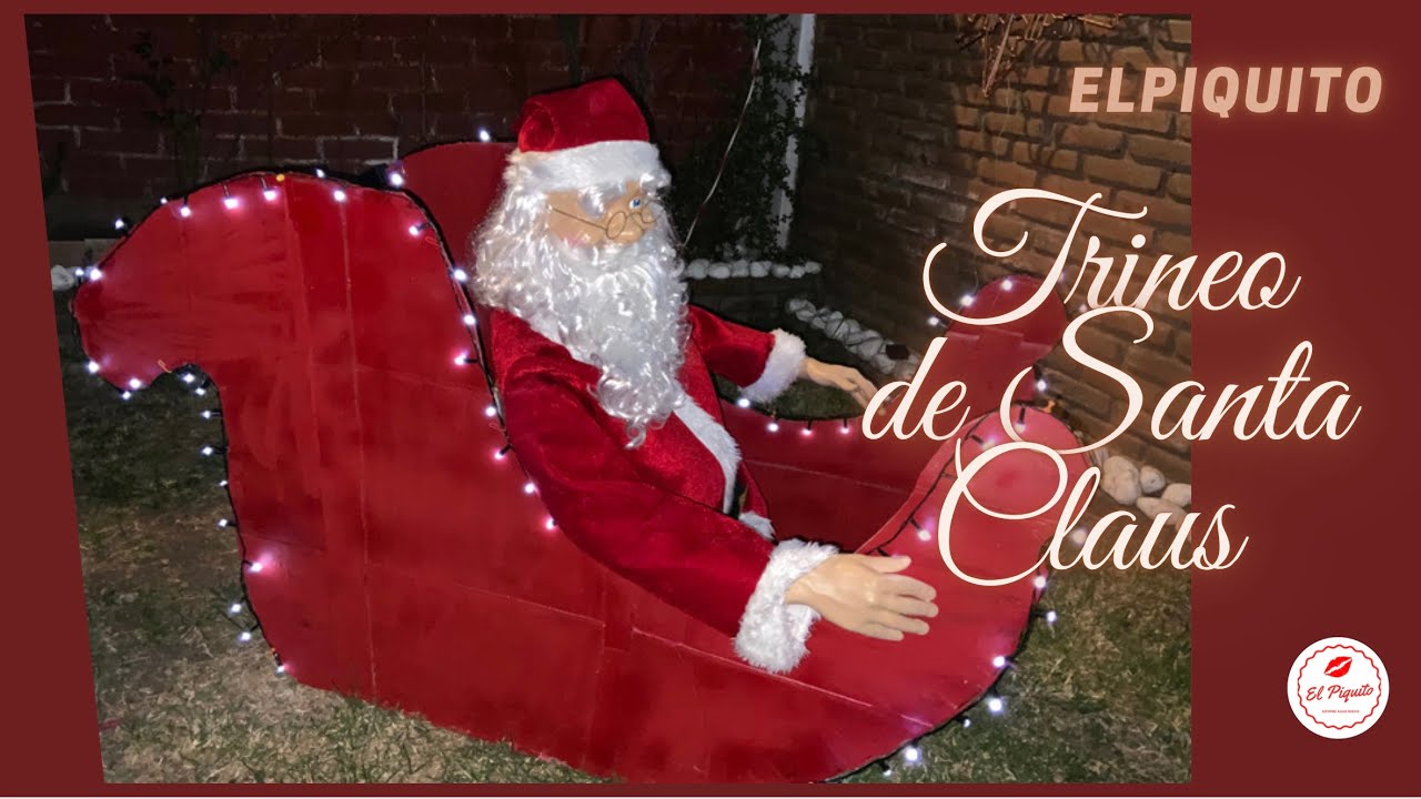 Haz un trineo de Santa Claus para tus fotos navideñas!