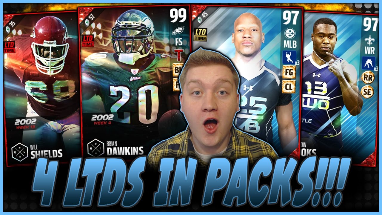 4 LTDs IN PACKS!!! | DAWKINS, SHAZIER, COOKS, AND SHIELDS! | MUT 17 PACK OPENING