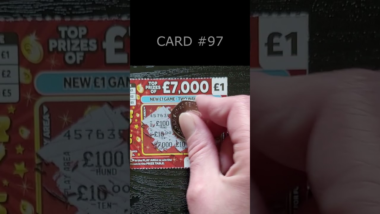 £7,000 SUPER 7s Scratch Card National Lottery Scratcher