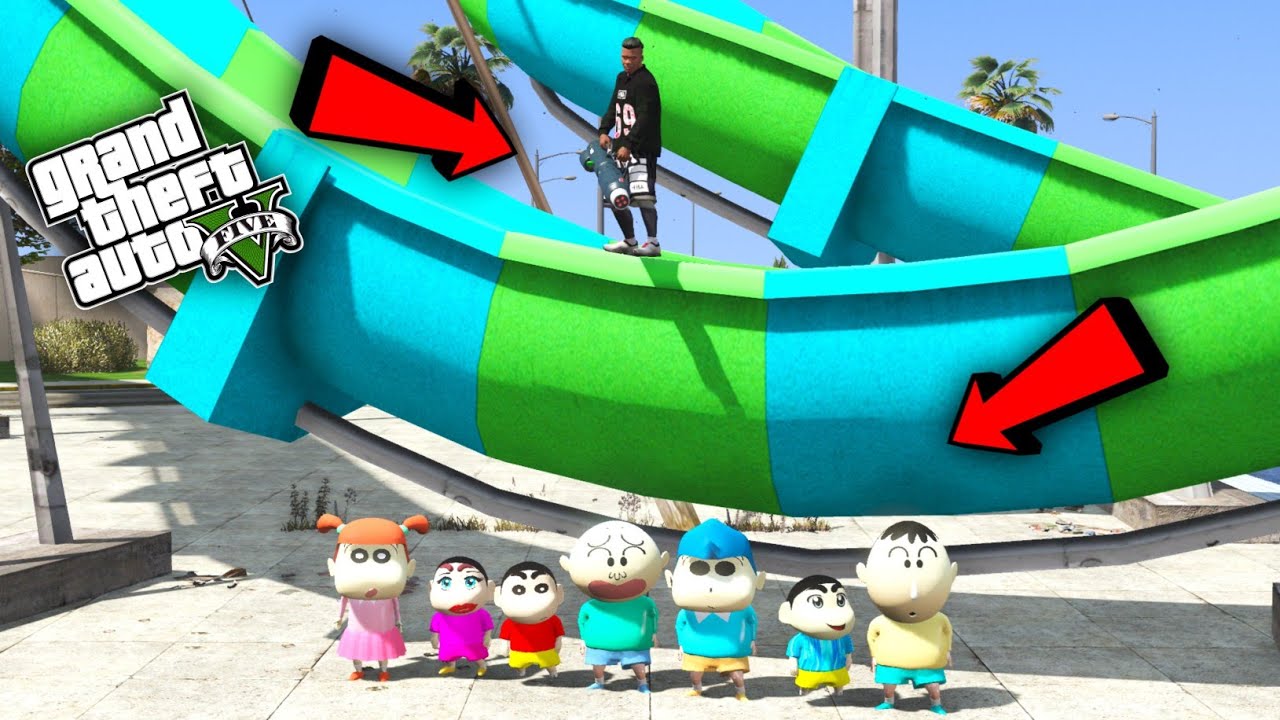 GTA 5 : Franklin & Shinchan Playing CHUPAN CHUPAI With Pinchan in GTA 5 ! JSS GAMER