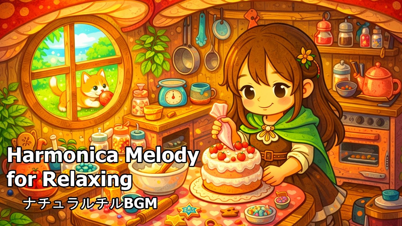 Calm Music to Unwind | Gentle Melody for Calm Moments | 癒しの昼下がりハーモニカ