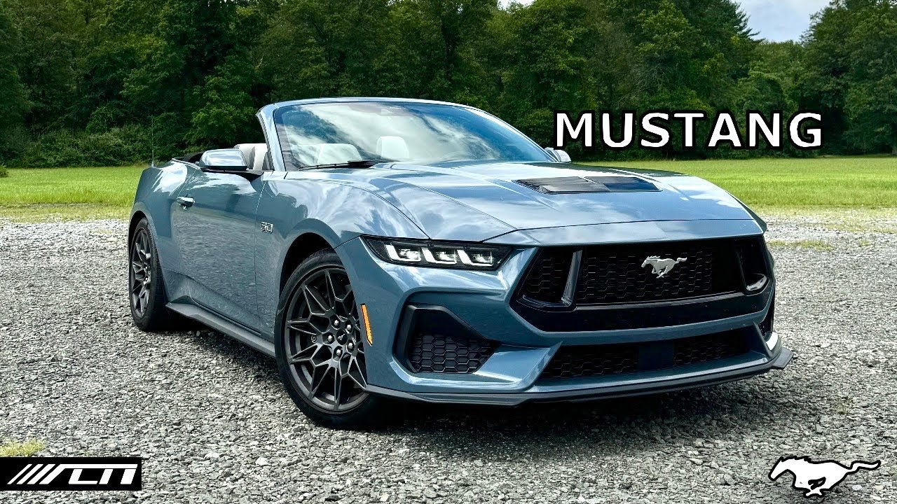 Полный обзор Mustang GT Convertible 2024 года /// Американский V8 с откидным верхом мощностью 500...