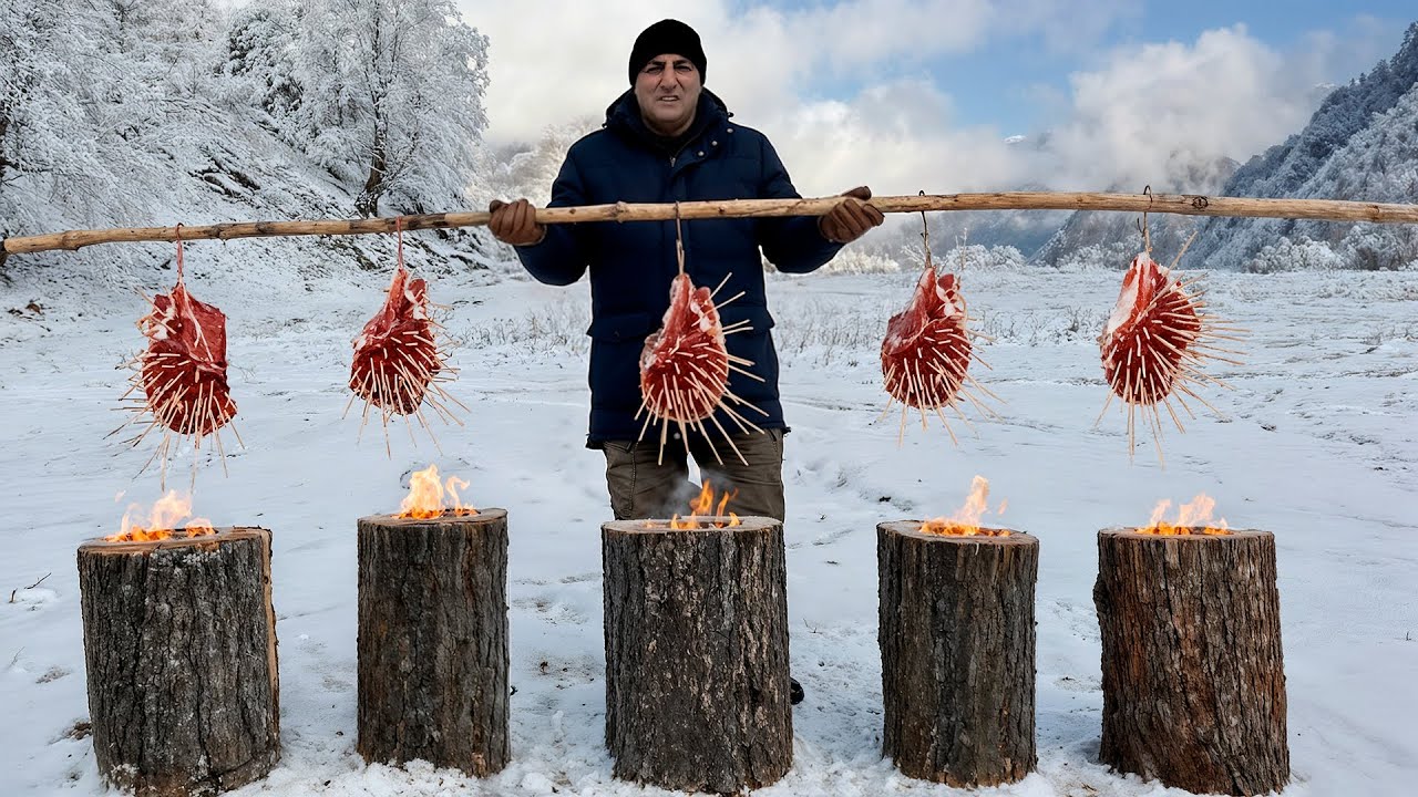 ¡Cociné los Filetes Más Jugosos en Troncos del Bosque!