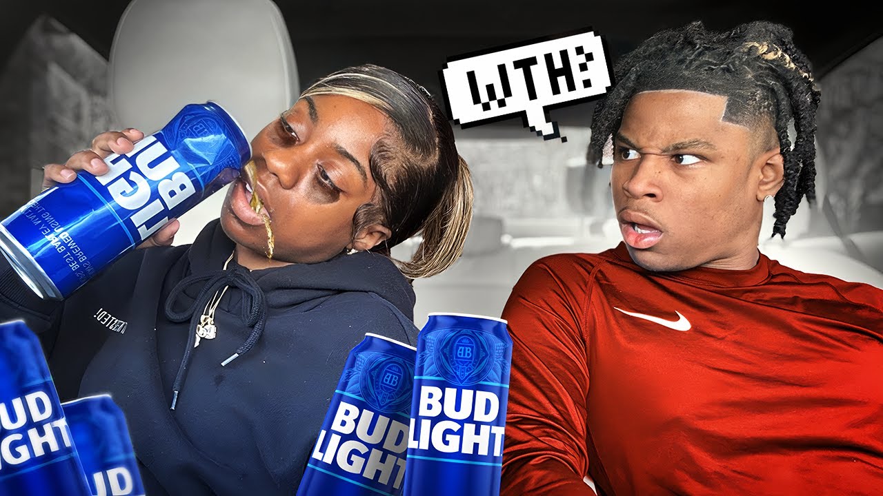 DRINKING BEER IN FRONT OF HIM TO SEE HIS REACTION!
