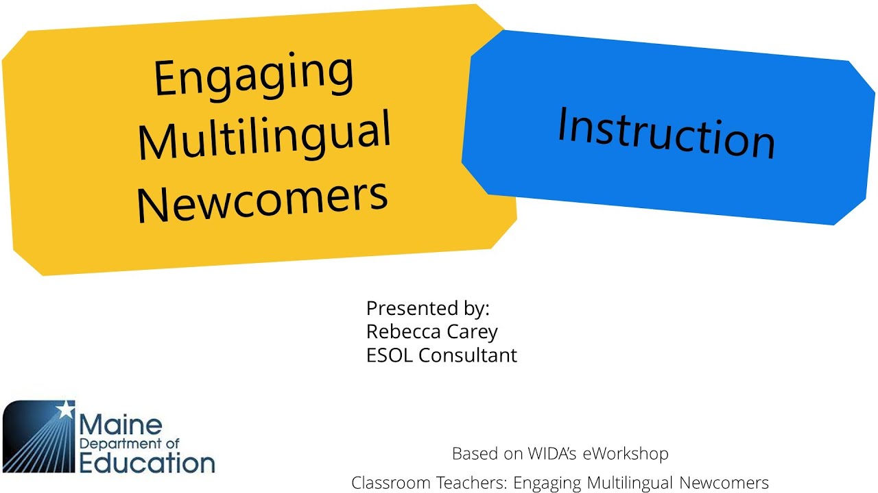 Engaging Multilingual Learner Newcomers PLC Session 3