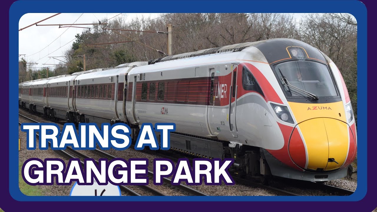**ECML Diverts** Trains at Grange Park railway station (25/02/2023)