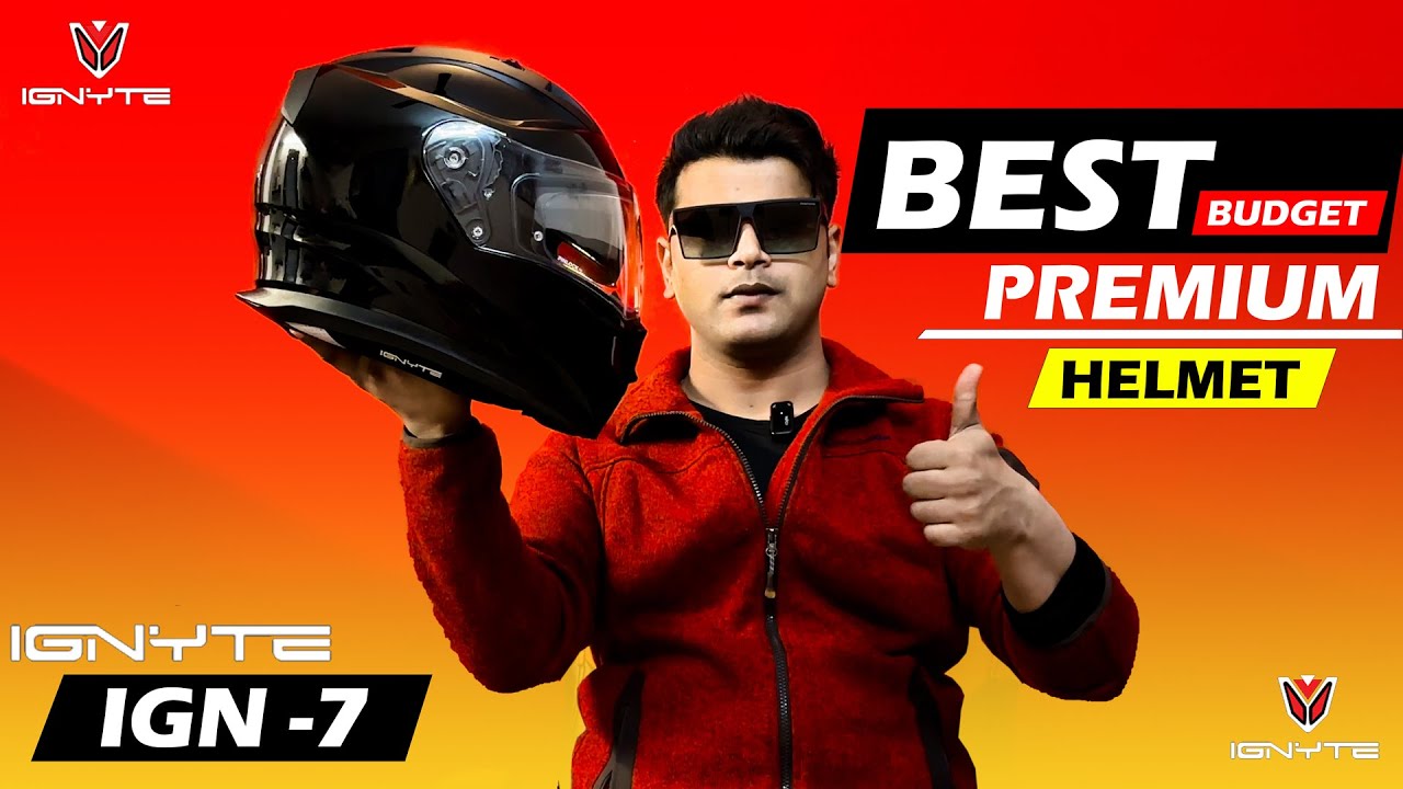 Most Viral Helmet😍Ignyte IGN 7 Gloss Black| Best Budget Premium Helmet for Travel, Motovlog & Ride❤️
