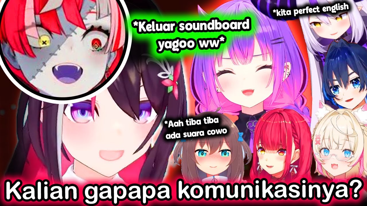 Участники рассмеялись, когда Олли вышел из своего «звукового пульта» Laplus Elite English ww..