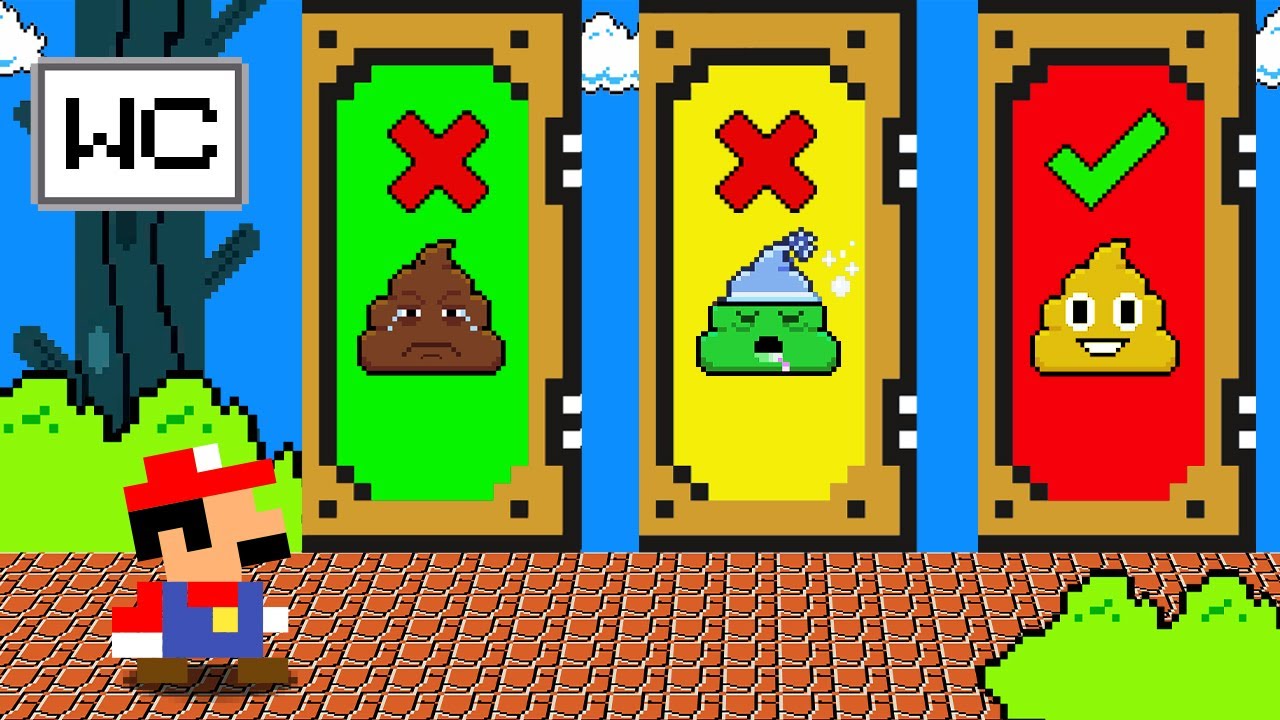 Toilet Prank: Tiny Mario Don't Choose The Wrong Toilet | Game Animation