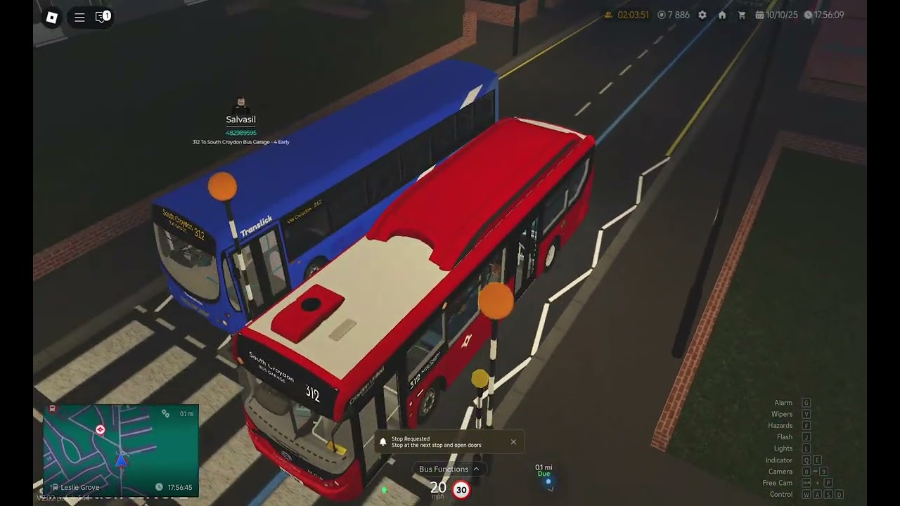 Route 312 to South Croydon Bus Garage