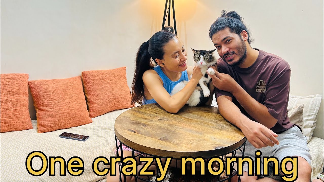 A crazy morning for us🤪 | Chhuskit learns cycling | couple goals | funny | morning vibes |