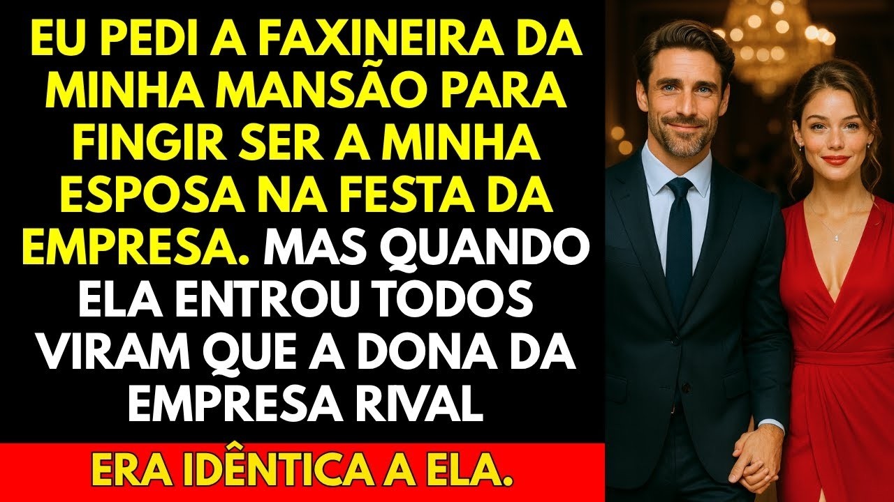 Eu pedi a faxineira da minha mansão para fingir ser a minha esposa na festa da empresa  Mas