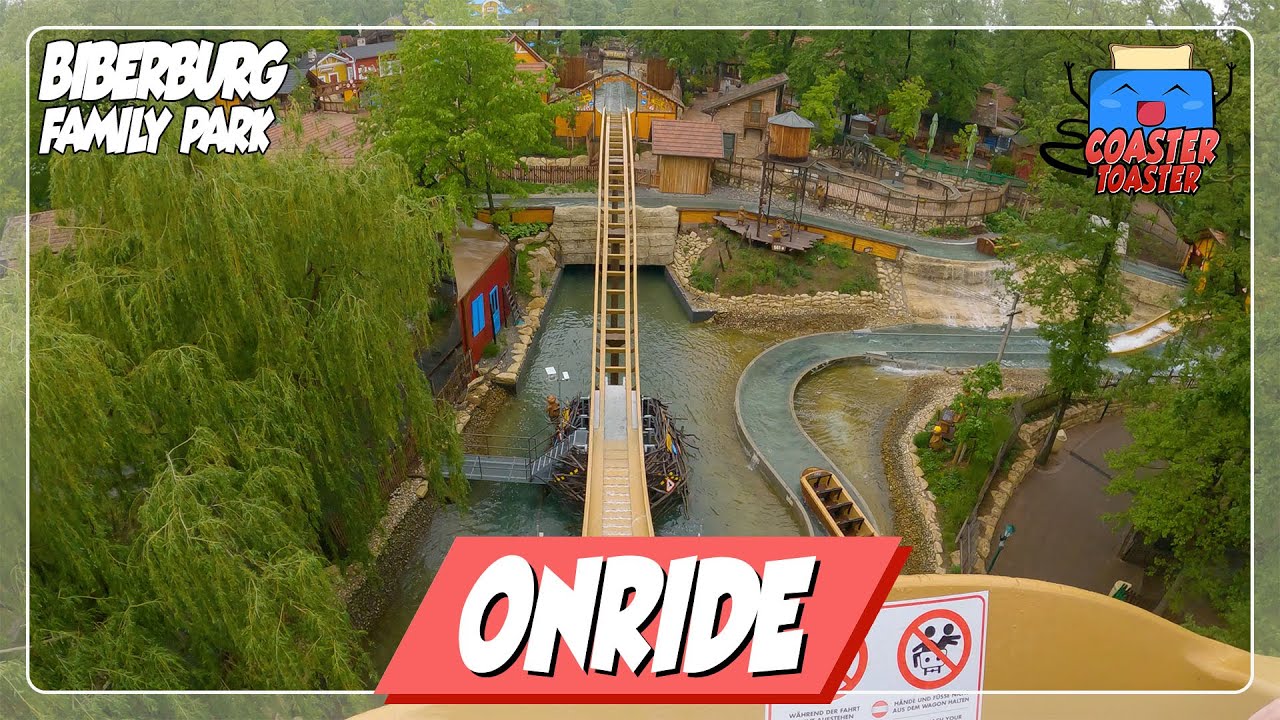 Biberburg - Familypark - Unfassbar guter und schön thematisierter Log Flume von Intamin! | POV