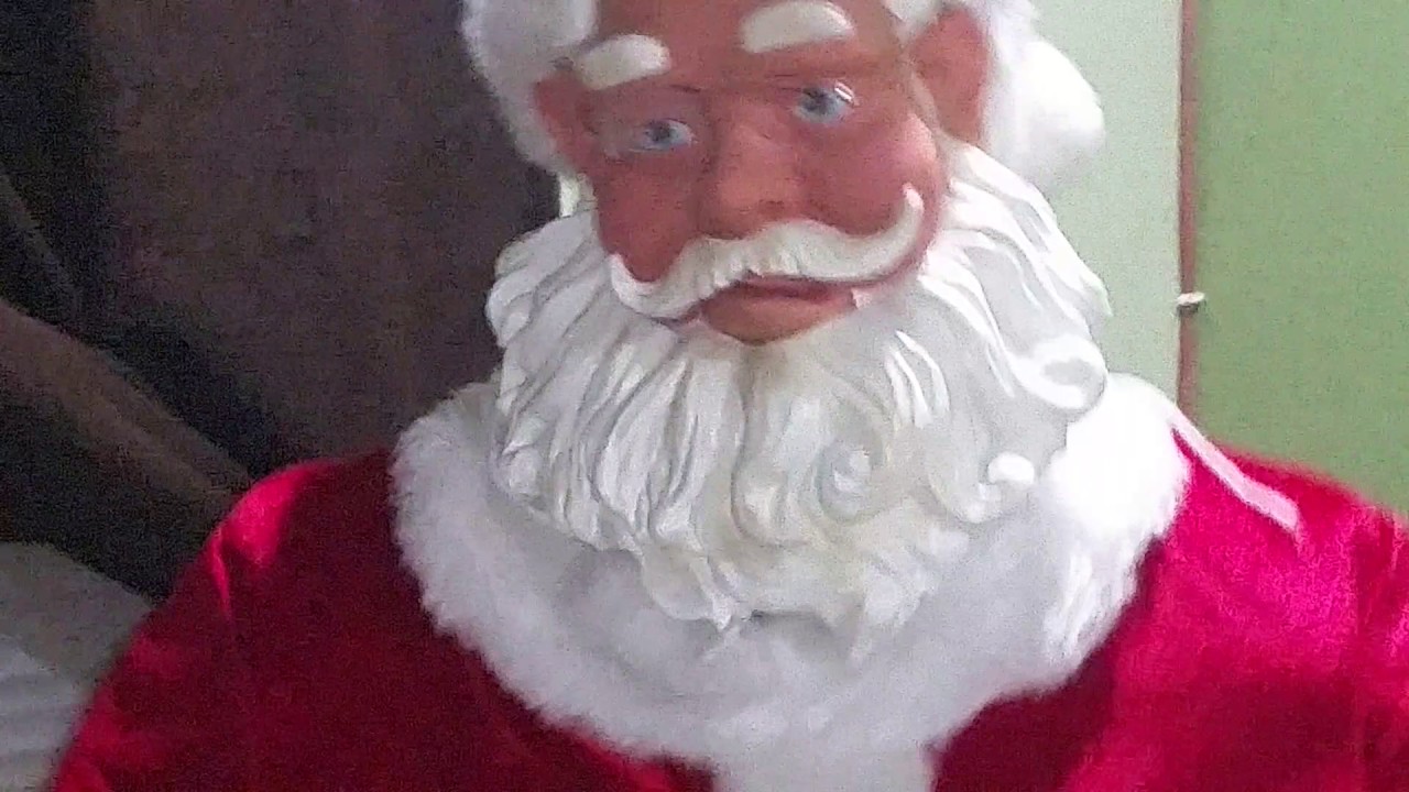 Rare Gemmy Lifesize Dancing Santa (All Songs)