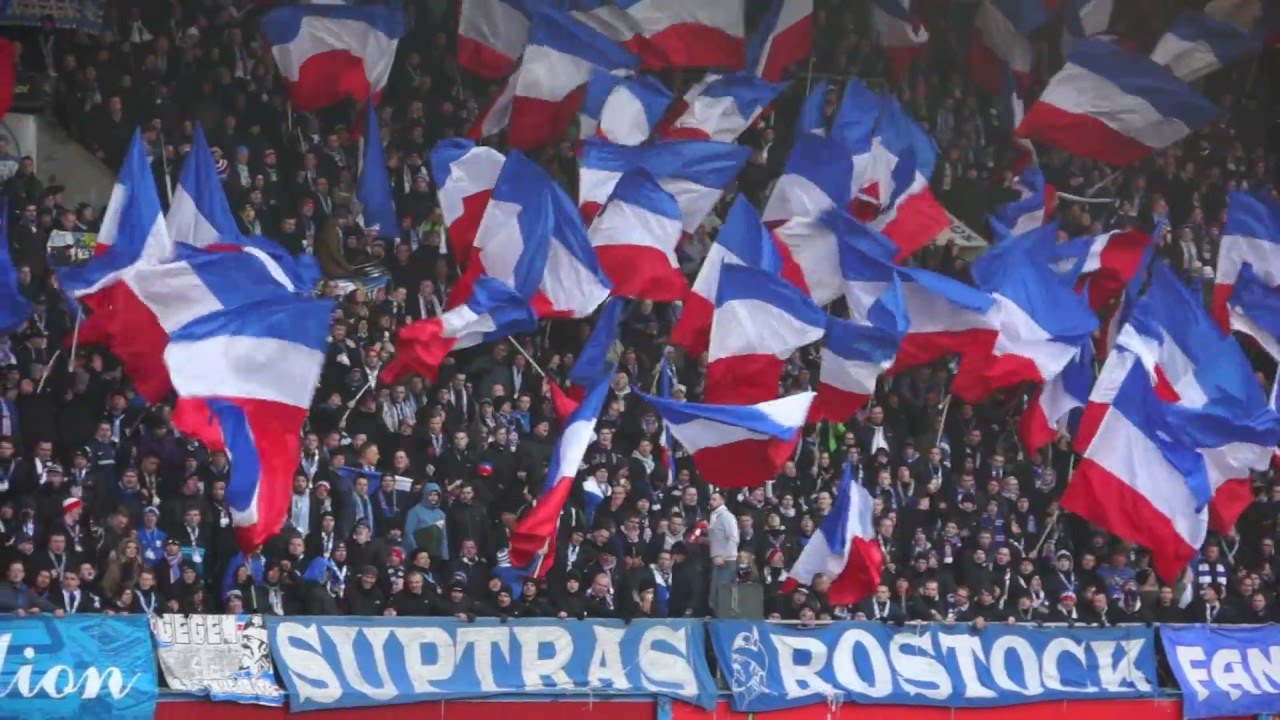 Hansa Rostock - Dynamo Dresden, Torjubel Rostock Fans
