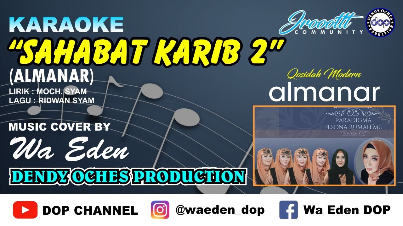 KARAOKE SAHABAT KARIB 2 - ALMANAR │ CREATED BY DOP #35