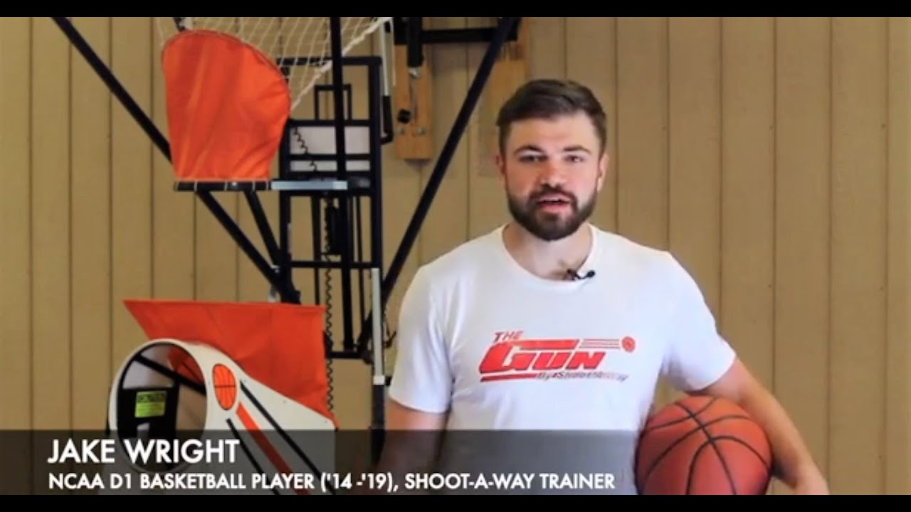 Shoot The Wright Way - Ball Screen Shooting Drill on The Gun basketball shooting machine