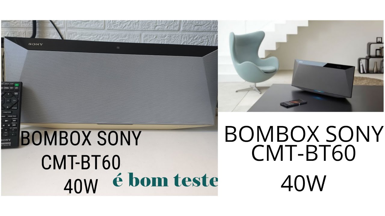 Bombox Sony CMT-BT60 reliquia de otima fidelidade de som