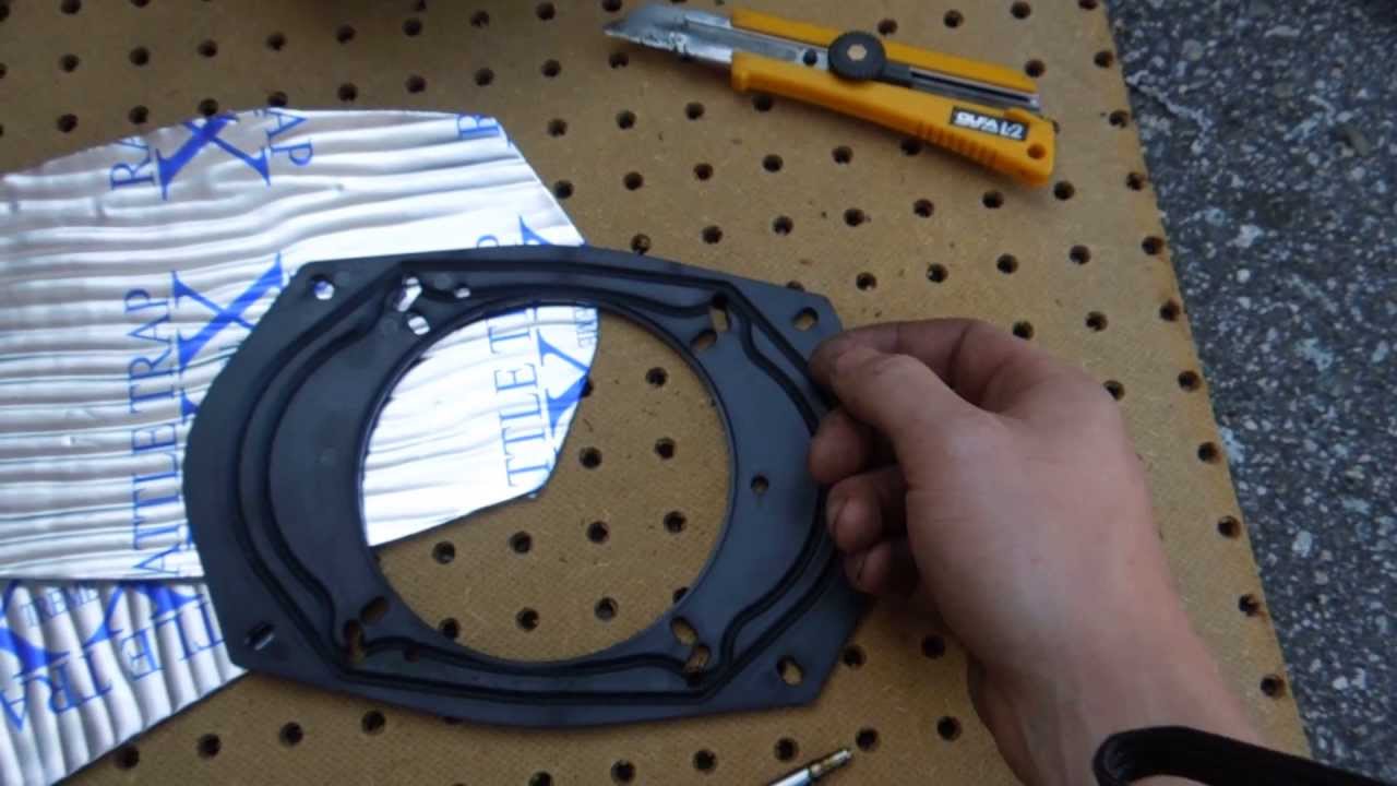 how to turn 6 inch adapter to 6.5 speaker adapter
