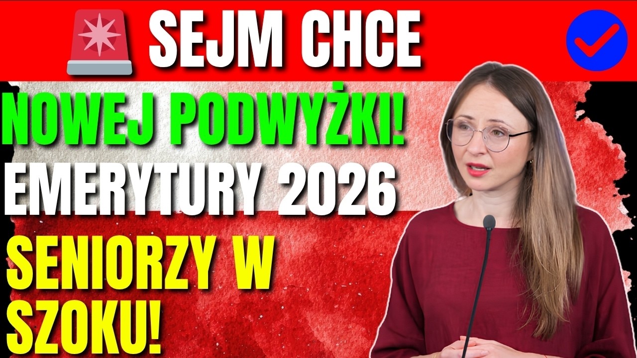 🔴 14 CZERWCA! Sejm chce NOWEJ podwyżki emerytur 2026 &ndash; Seniorzy 60+ nie wierzą własnym uszom!