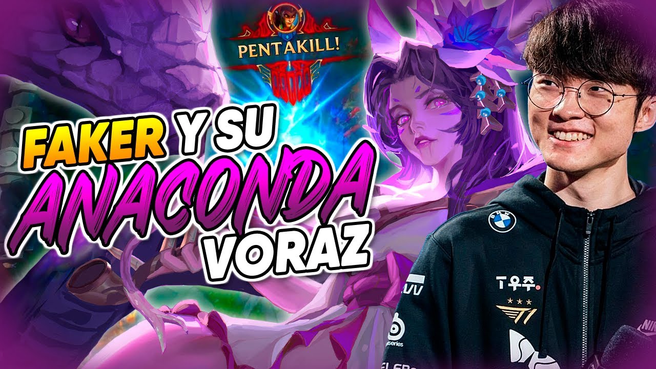 FAKER SACA SU ANACONDA VORAZ 🐍 - *DESTRUYE A VIKTOR* (PENTAKILL)