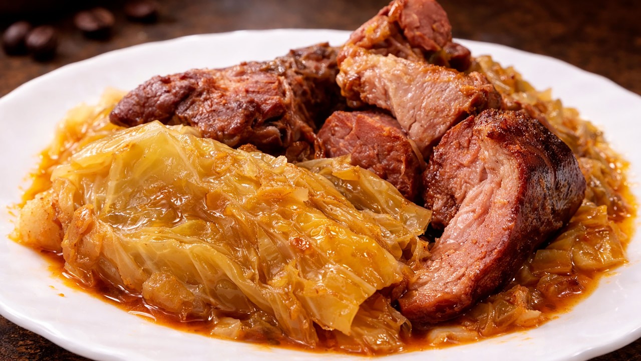 kuvani kiseli kupus sa dimljenom butkicom i suvim mesom recept