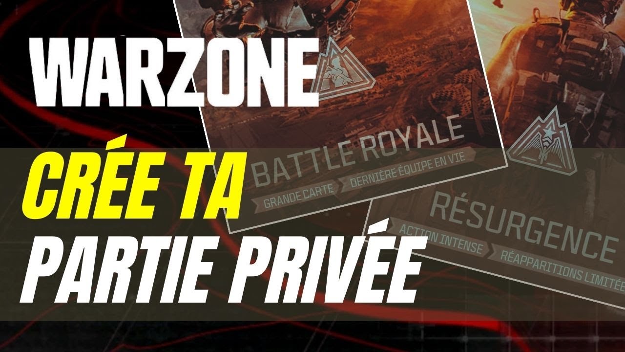 Create a private/custom game on WARZONE