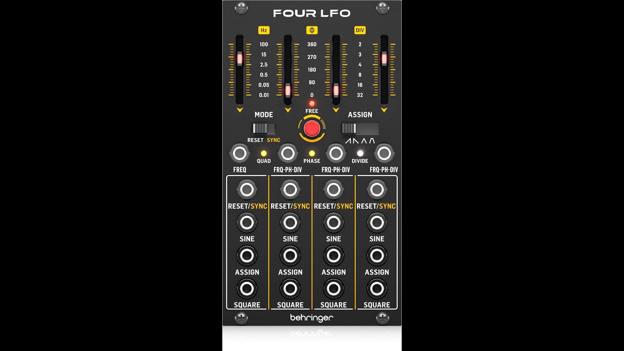 Behringer Four LFO &mdash; модуль с четырьмя цифровыми LFO