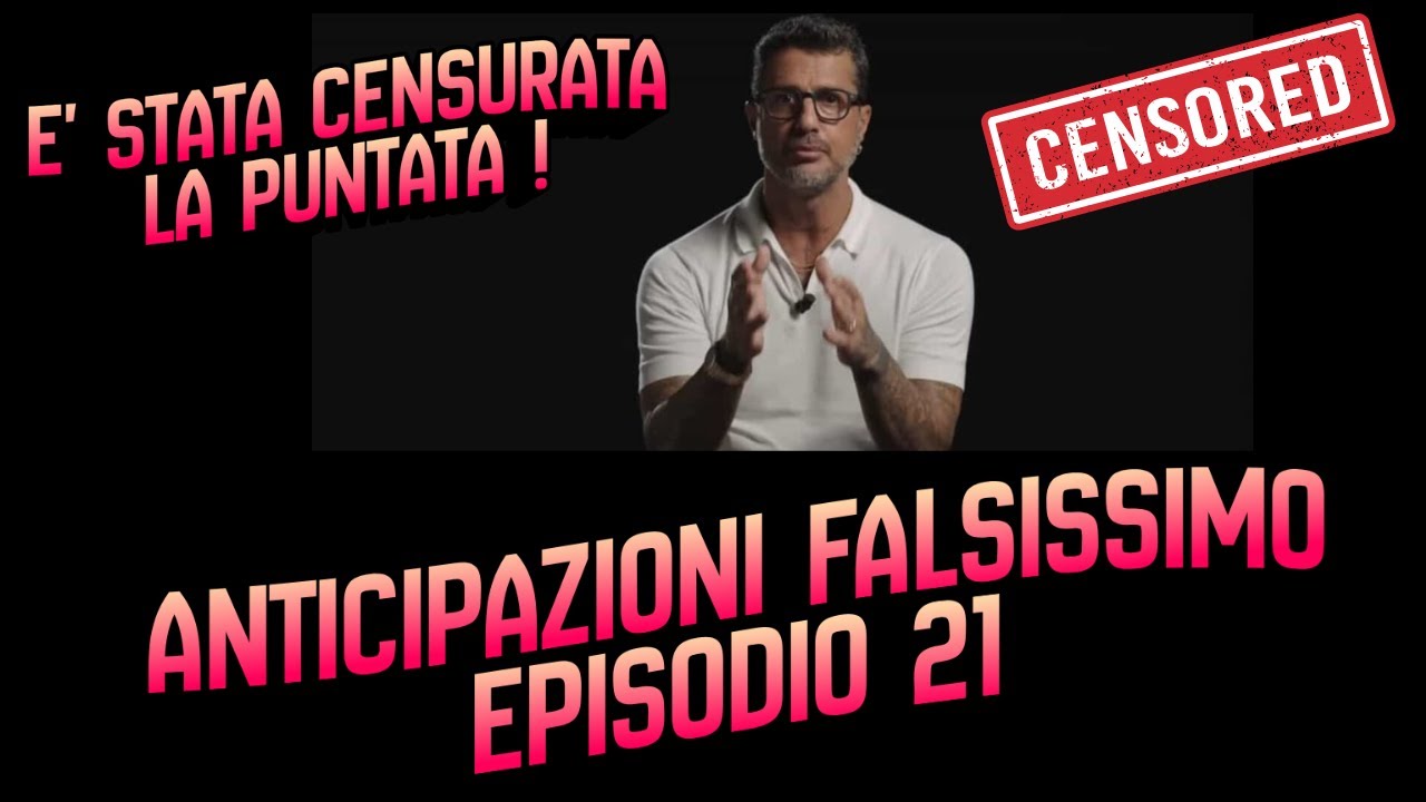 Anticipazioni Puntata FALSISSIMO : PUNTATA BLOCCATA !!! #fabriziocorona #mariadefilippi