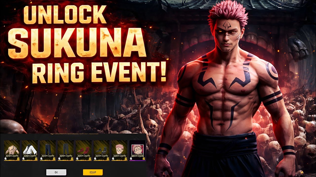 Sukuna Ring Event 🥶 Spin In Freefire 
