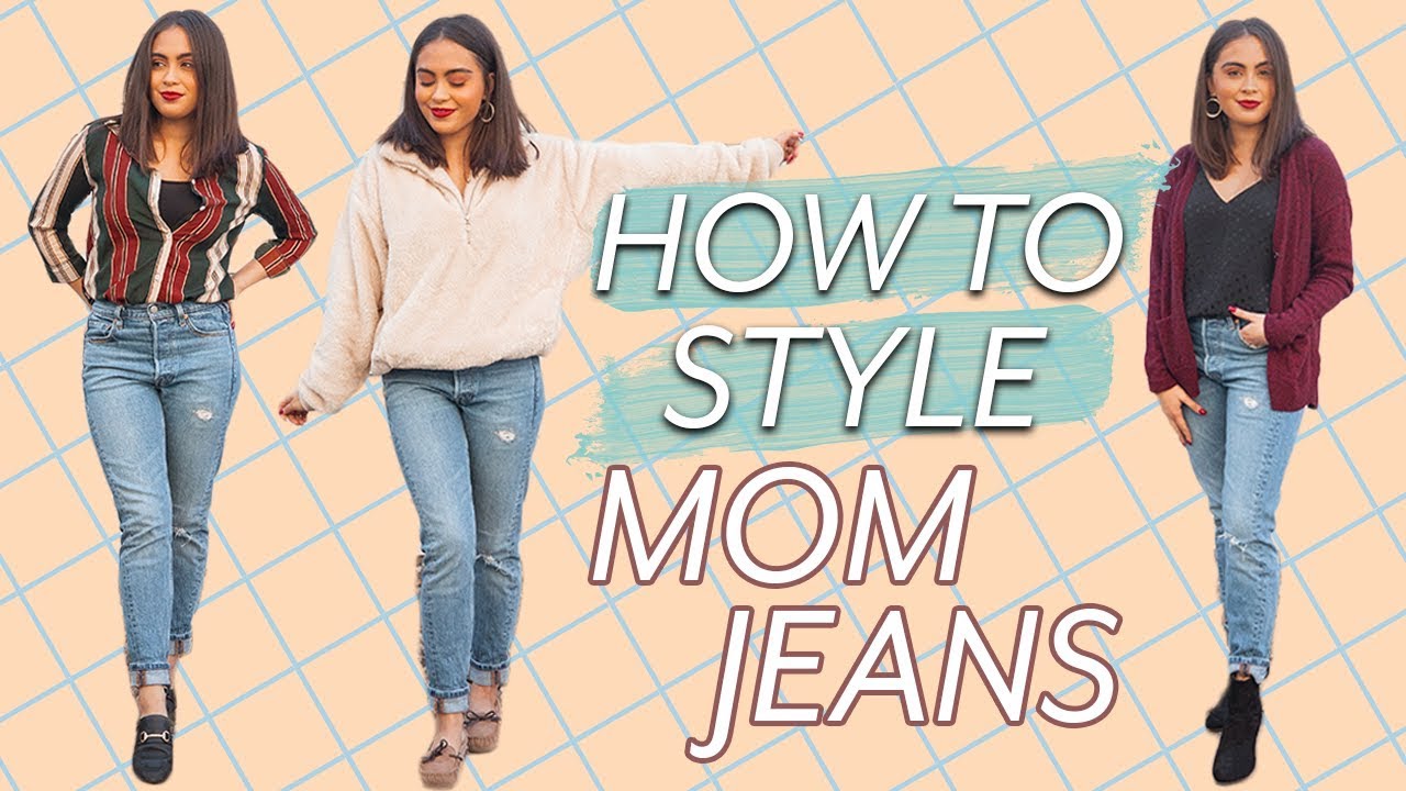 7 WAYS TO STYLE MOM JEANS // MOM JEANS OUTFIT IDEAS ♡