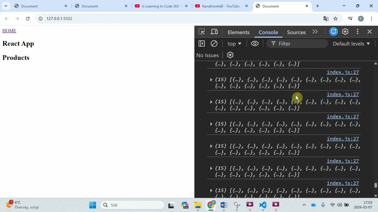react fetch products