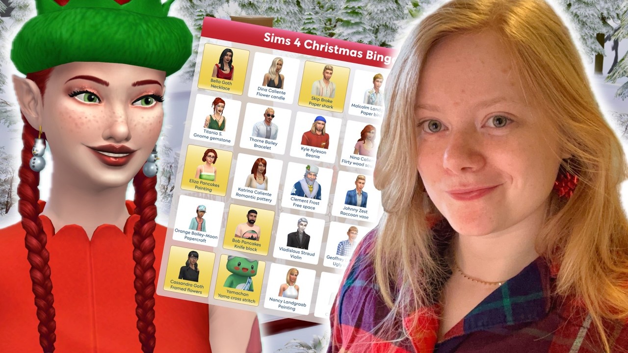 Игра в бинго в Sims 4.